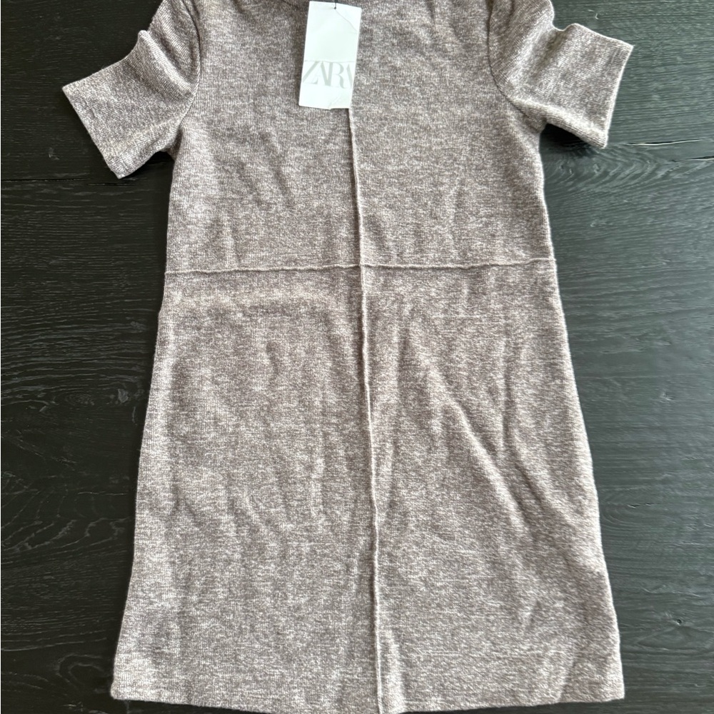 Zara Heather Gray Knit Dress